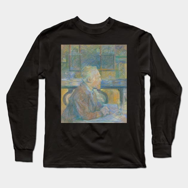 Henri de Toulouse-Lautrec, Portrait of Vincent van Gogh, 1887 Long Sleeve T-Shirt by The_Art_Collector